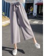 Casual Chiffon High Elastic Waist Harem Straight Pants