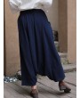 Casual Solid Color Long Rise Women Wide Leg Pants