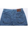 Casual Loose Straight Leg Thin Cotton Short Multi Pockets Jeans for Men