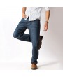 Plus Size Casual Business Loose Straight Legs Jeans High-Rise Pants For Men