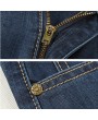 Plus Size Casual Business Loose Straight Legs Jeans High-Rise Pants For Men