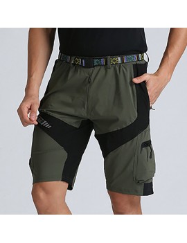 Mens Muti-Pockets Outdoor Shorts Water-repellent Tactical Pants Military Training Shorts