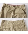 Mesn Outdoor Multi-pocket Cargo Shorts Casual Knee Length Cotton Breathable Shorts