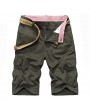 Mesn Outdoor Multi-pocket Cargo Shorts Casual Knee Length Cotton Breathable Shorts