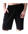 Mens Bamboo Fiber Solid Color Beach Casual Sports Shorts Modal Pajamas