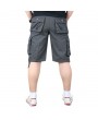 Outdoor Men's Casual Straight Cargo Pants Plus Size Wearable Beach Loose Shorts