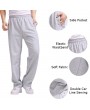 Casual Loose Cotton Straight Leg Fleece Thick Bodybuilding Sport Pants For Men