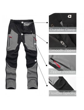 Mens Outdoor Water-repellent Quick-Dry Thin Trousers Elastic Breathable Climbing Sport Pants