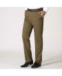 Mens Business Cotton Breathable Trousers Straight Leg Solid Color Casual Pants