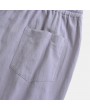 Mens Cotton Thin Breathable Ankle-Length Drawstring Casual Harem Pants