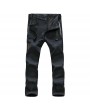 Men's Camouflage Outdoor Soft Shell Breathable Windproof Trousers Winter Fleece Thickening Pants