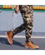 Mens Camouflage Multi-pocket Slim Fit Casual Cotton Cargo Pants