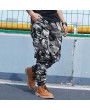 Mens Camouflage Multi-pocket Slim Fit Casual Cotton Cargo Pants