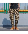 Mens Camouflage Multi-pocket Slim Fit Casual Cotton Cargo Pants