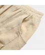 Mens Cotton Linen National Style Breathable Elastic Casual Straight Pants