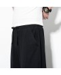 Mens Baggy Pants Streetwear Loose Cotton Linen Harm Pants Chinese Style Trousers