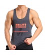 Mens Quick Dry Perspiration Printed Fitness Jogging Sport Tank Tops