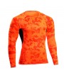 Mens Camo Traning Elastic Quick-drying Breathable Sports Fitness Tights Long Sleeve T-shirt