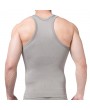 Mens Sexy High Elastic Body Sculpting Fat Burning Waist Tummy Tuck Skinny Fit Sport Tank Tops