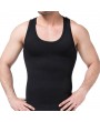 Mens Sexy High Elastic Body Sculpting Fat Burning Waist Tummy Tuck Skinny Fit Sport Tank Tops