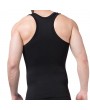 Mens Sexy High Elastic Body Sculpting Fat Burning Waist Tummy Tuck Skinny Fit Sport Tank Tops