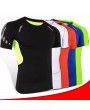 Men Breathable Quick-drying Sports Tights Tops Running Fitness Short-sleeved Bodybuilding T-shirt