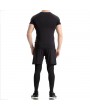 Mens PRO Compression Quick-drying Skinny Fit Training Fitness Three-piece Sport Suits