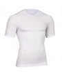 Mens High Elastic Fat Burning Body Sculpting Waist Fitness Tummy Tuck Sport T-shirt