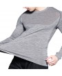 Mens Super Elastic Breathable Quick-drying Sports Running Training Casual Skinny Tops