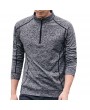 Men's Elastic Fitness T-Shirt Outdoor Running Fast Drying Tops Tight Shirt Long Sleeve T-Shirt