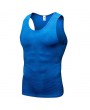 Mens PRO Quick Dry Elasticity 3D Printed Skinny Fit Sleeveless Fitness Workout Tank Tops