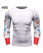 Mens Traning Sportwear 12 Styles Elastic Quick-drying Fitness Tights Long Sleeve T-shirt