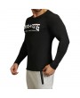 Mens Bodybuilding Quick-drying Fitness Sports Long-sleeved Skinny T-shirt