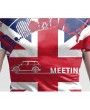 Mens Quick-drying Sport Tops British Flag Printing O-neck Short Sleeve Casual T-shirt