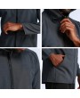 Mens Hooded Quick-drying Breathable Fleece Lined Warm Sport Running Casual Jacket