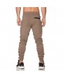 Mens Breathable Elastic Waist Drawstring Slim Fit Joggers Casual Sport Pants