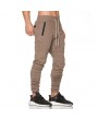 Mens Breathable Elastic Waist Drawstring Slim Fit Joggers Casual Sport Pants