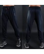 Mens Drawstring Elastic Waist Solid Color Casual Pants Jogging Fitness Sport Pants