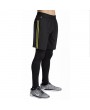 Mens PRO Quick-drying Two-piece Sport Suits Skinny Fit Fitness Training Legging Pants Casual Shorts