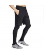 Mens PRO Quick-drying Two-piece Sport Suits Skinny Fit Fitness Training Legging Pants Casual Shorts