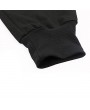 Mens Black Elastic Waist Drawstring Solid Color Slim Fit Casual Cotton Sport Pants