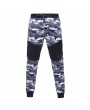 Mens Fitness Camo Printed Drawstring Elastic Waist Slim Fit Running Casual Sport Pants