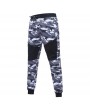 Mens Fitness Camo Printed Drawstring Elastic Waist Slim Fit Running Casual Sport Pants