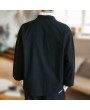 Men Retro Dsigen Thin Loose Solid Color Cotton Sun Protection Coat Cloak