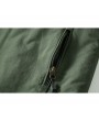 Mens Outdoor Water-repellent Windproof Thicken Fleece Lining Detachable Hood Jacket