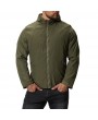 Mens Pure Color Autumn Hooded Zipper Up Pockets Cotton Jackets