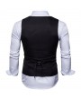 Men Casual Business Slim Fit Single Breasted Suit Vest