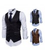 Men Casual Business Slim Fit Single Breasted Suit Vest