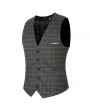 Fashion Wedding Dress Plaid Vest Slim Fit Business Suit Vest For Men