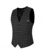 Fashion Wedding Dress Plaid Vest Slim Fit Business Suit Vest For Men